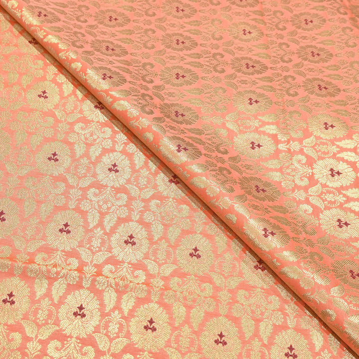 Premium Satin Mina Zari Brocade Fabric | Designer Fabric | ZZ1217-10