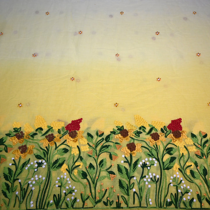 Kora Mal Shaded Thread Embroidery Fabric
