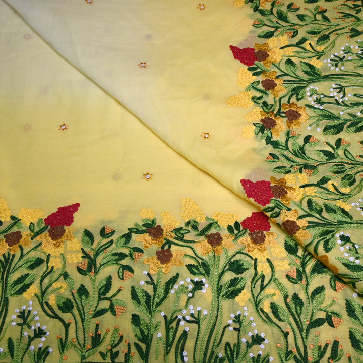 Kora Mal Shaded Thread Embroidery Fabric