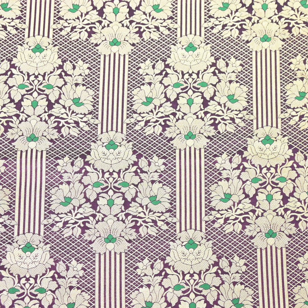 Premium Paudi Brocade Mina Jaal Fabric | Designer Fabric | ZZ0230-13