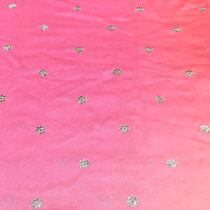 Silk Chanderi Zari Foil Embroidery Fabric – Premium Designer Ethnic Fabric 200154-5