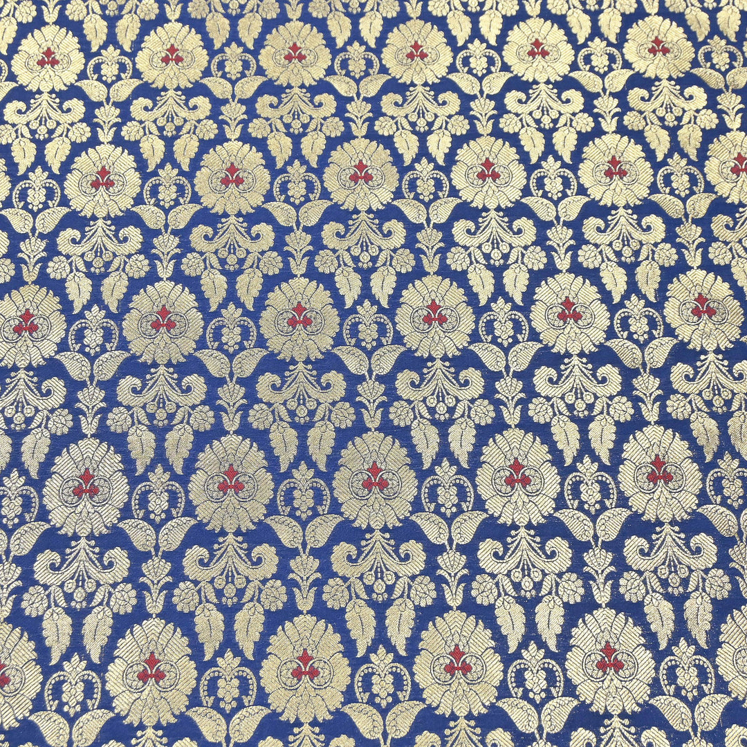 Premium Satin Mina Zari Brocade Fabric | Designer Fabric | ZZ1217-12