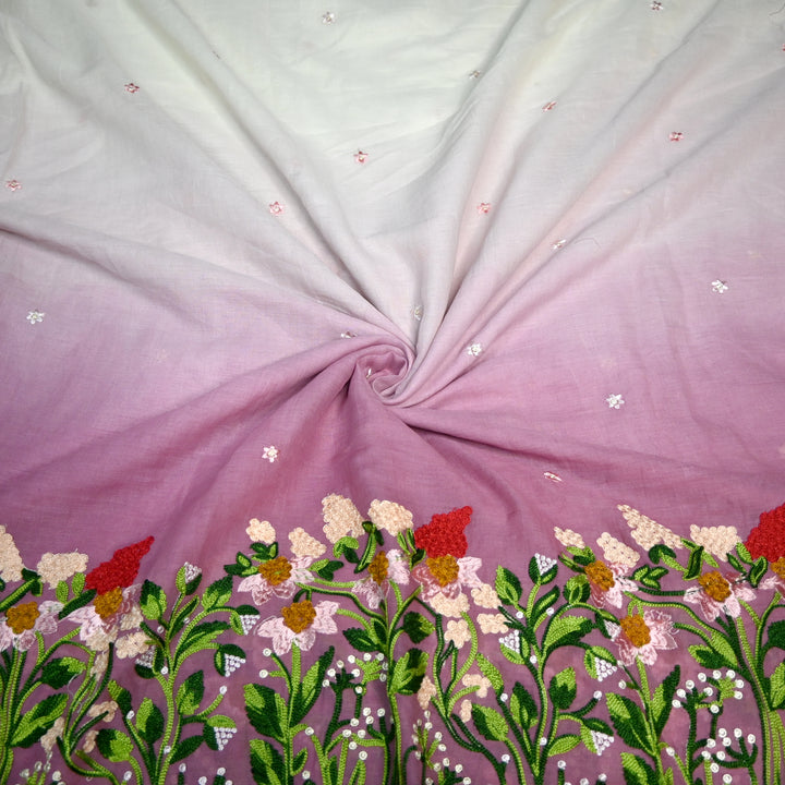 Kora Mal Shaded Thread Embroidery Fabric