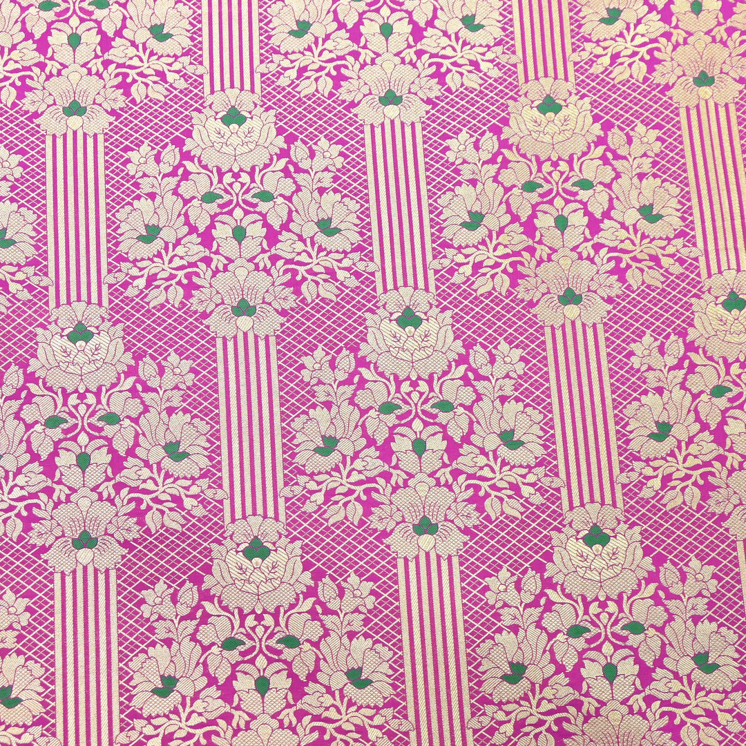 Premium Paudi Brocade Mina Jaal Fabric | Designer Fabric | ZZ0230-15