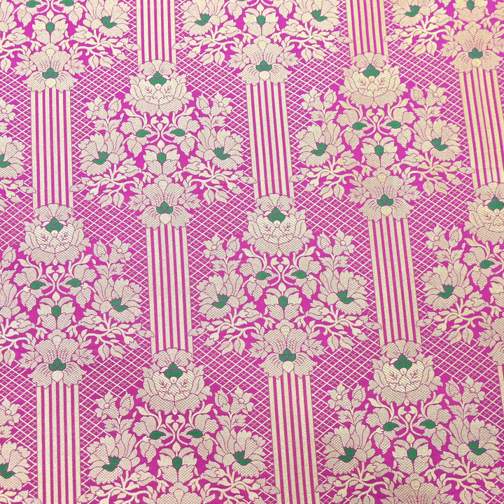 Premium Paudi Brocade Mina Jaal Fabric | Designer Fabric | ZZ0230-15