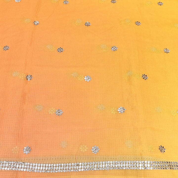 Kota Zari Foil Embroidery Fabric – Lightweight Designer Ethnic Fabric 200156-2