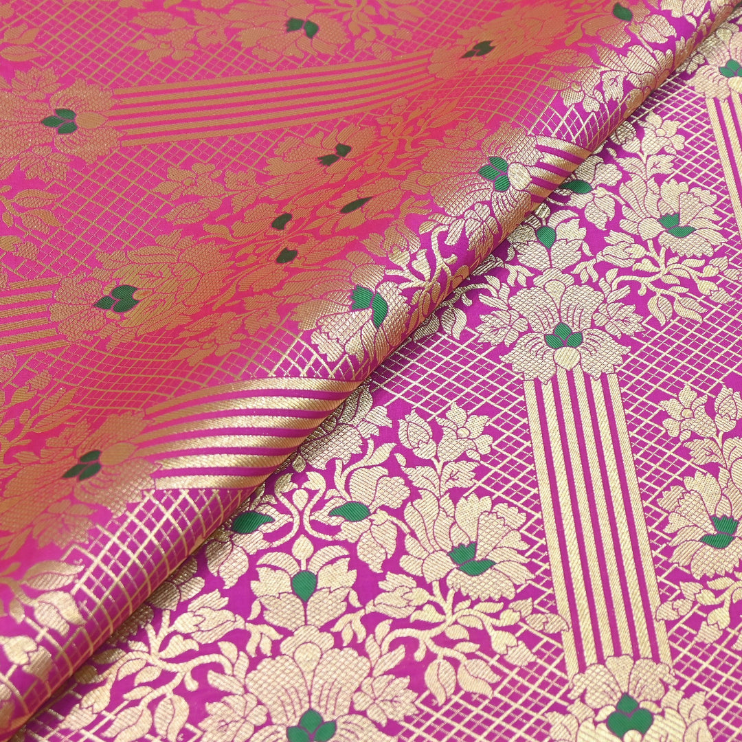 Premium Paudi Brocade Mina Jaal Fabric | Designer Fabric | ZZ0230-15