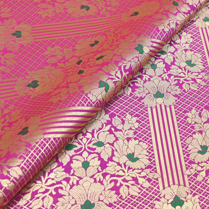 Premium Paudi Brocade Mina Jaal Fabric | Designer Fabric | ZZ0230-15