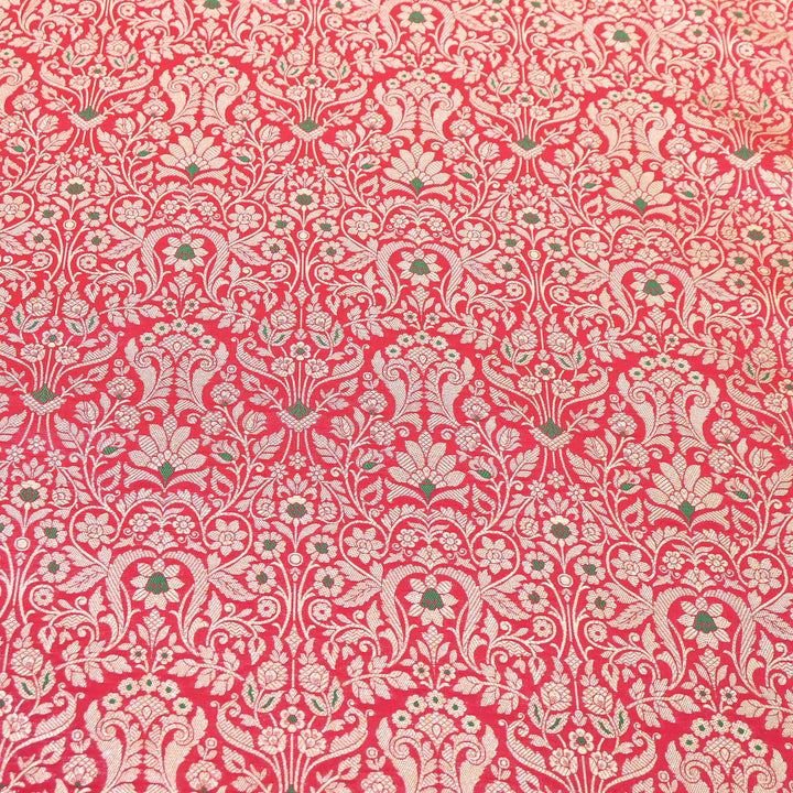 Premium Paudi Brocade Mina Jaal Fabric | Designer Fabric | ZZ0230-16
