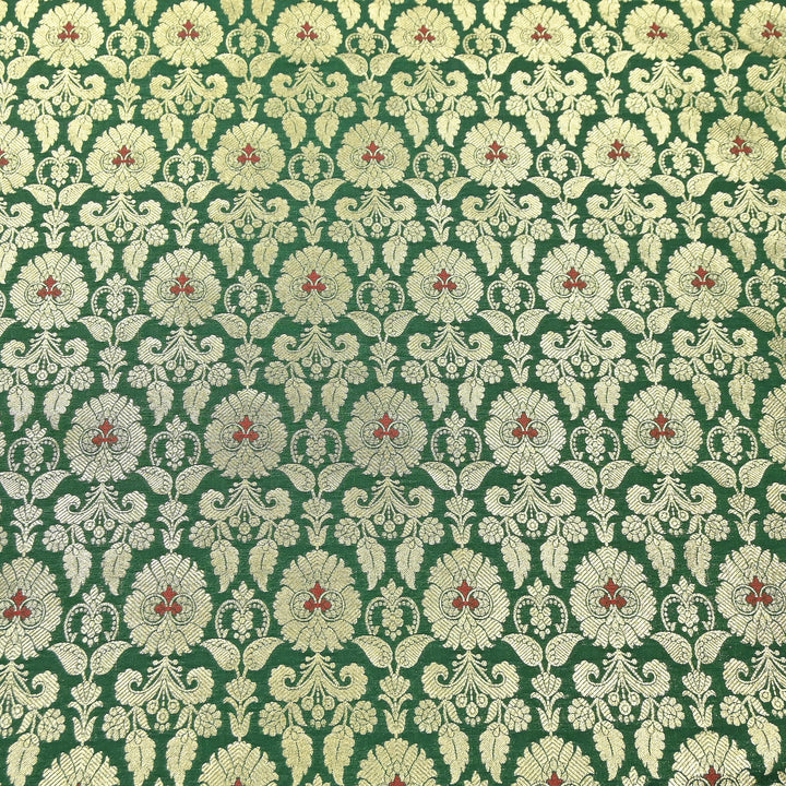 Premium Satin Mina Zari Brocade Fabric | Designer Fabric | ZZ1217-13