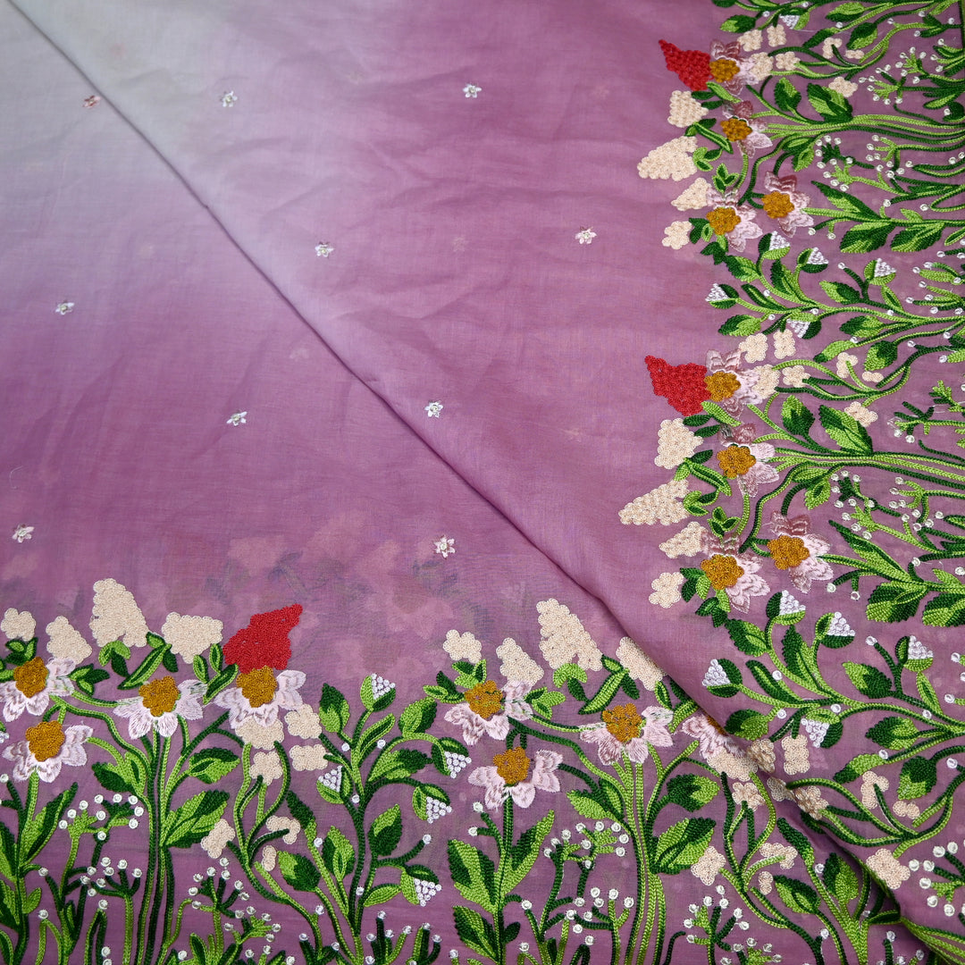 Kora Mal Shaded Thread Embroidery Fabric