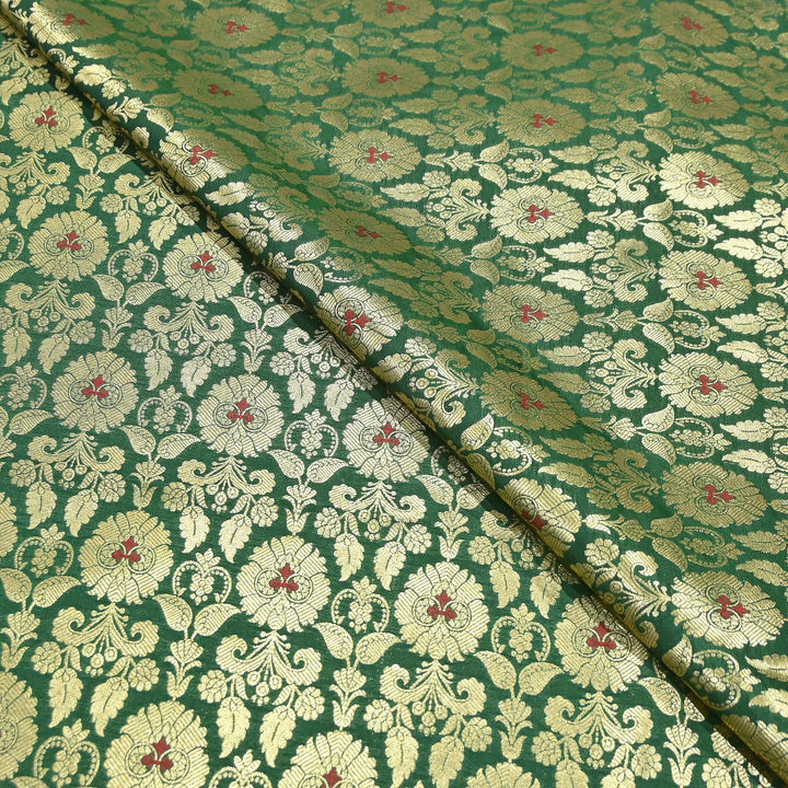 Premium Satin Mina Zari Brocade Fabric | Designer Fabric | ZZ1217-13