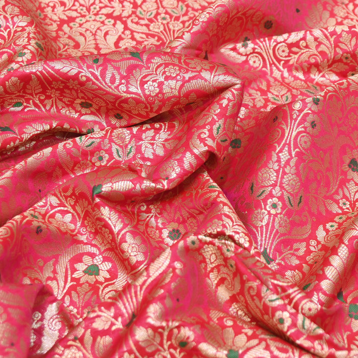 Premium Paudi Brocade Mina Jaal Fabric | Designer Fabric | ZZ0230-16