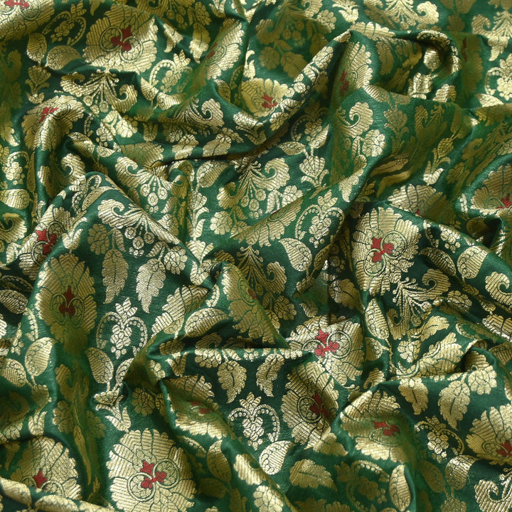 Premium Satin Mina Zari Brocade Fabric | Designer Fabric | ZZ1217-13