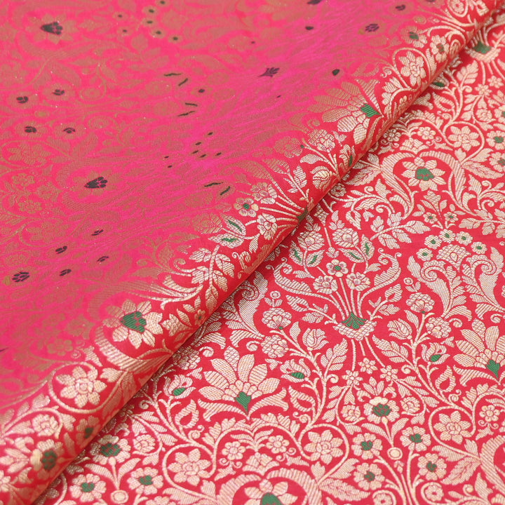 Premium Paudi Brocade Mina Jaal Fabric | Designer Fabric | ZZ0230-16