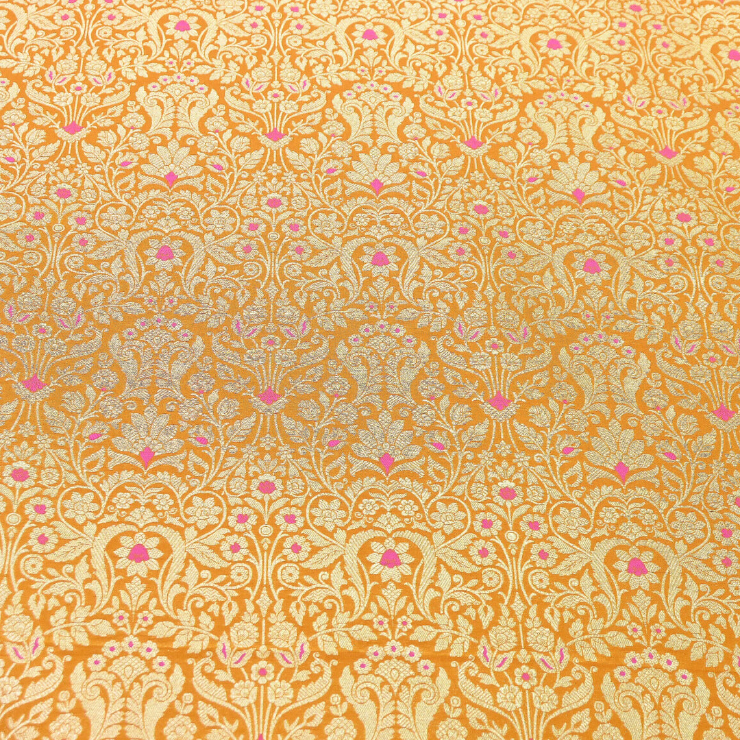 Premium Paudi Brocade Mina Jaal Fabric | Designer Fabric | ZZ0230-17