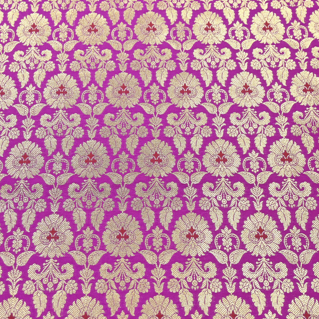 Premium Satin Mina Zari Brocade Fabric | Designer Fabric | ZZ1217-14