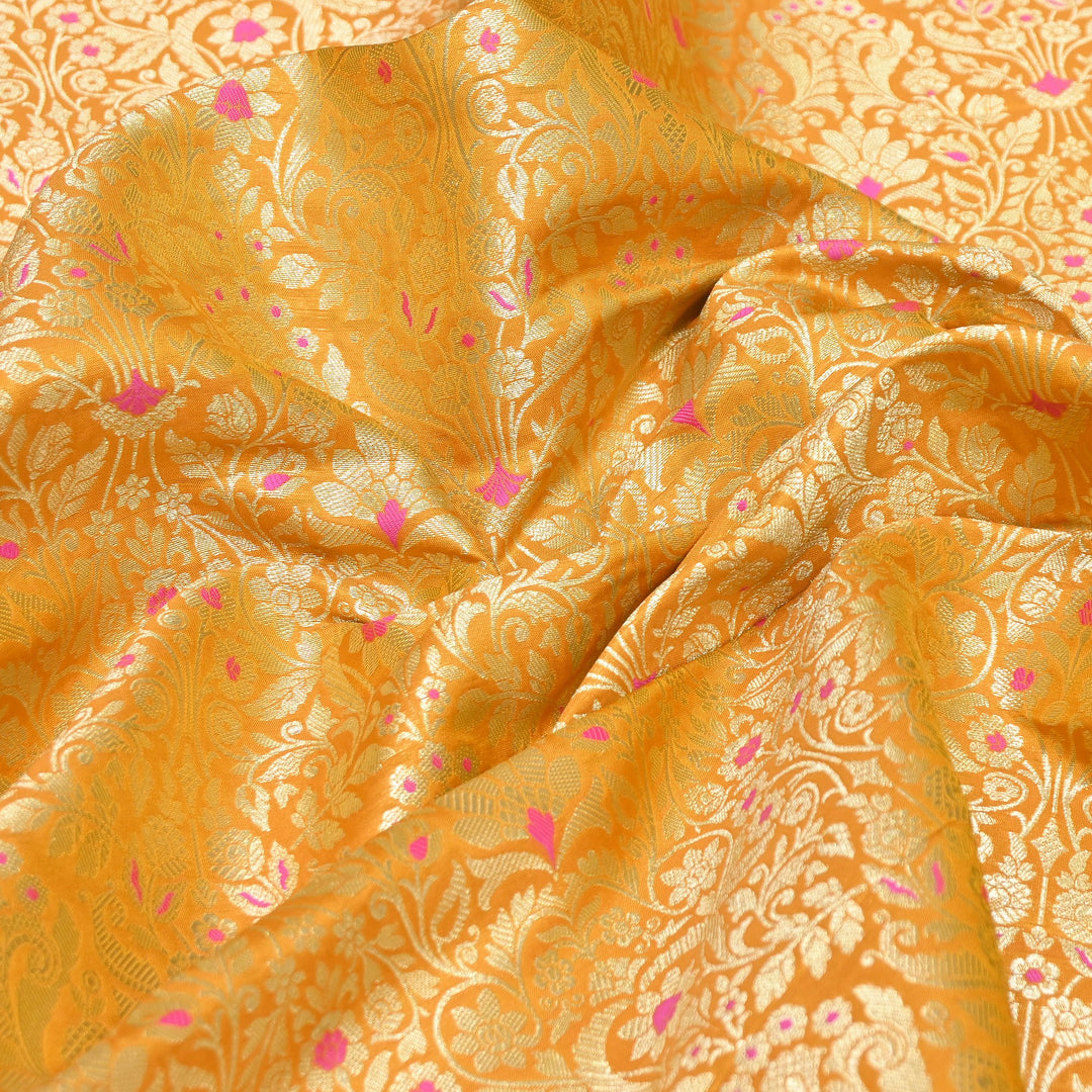 Premium Paudi Brocade Mina Jaal Fabric | Designer Fabric | ZZ0230-17