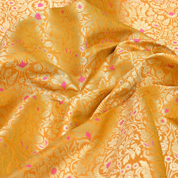 Premium Paudi Brocade Mina Jaal Fabric | Designer Fabric | ZZ0230-17
