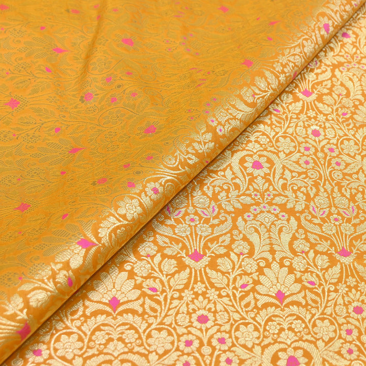 Premium Paudi Brocade Mina Jaal Fabric | Designer Fabric | ZZ0230-17