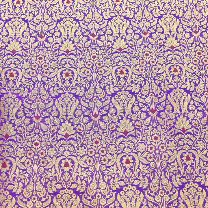 Premium Paudi Brocade Mina Jaal Fabric | Designer Fabric | ZZ0230-18