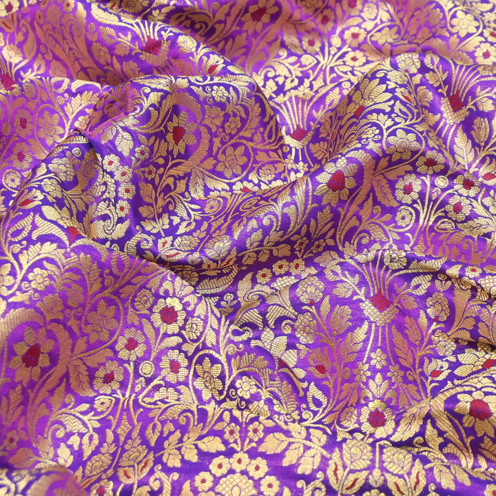 Premium Paudi Brocade Mina Jaal Fabric | Designer Fabric | ZZ0230-18