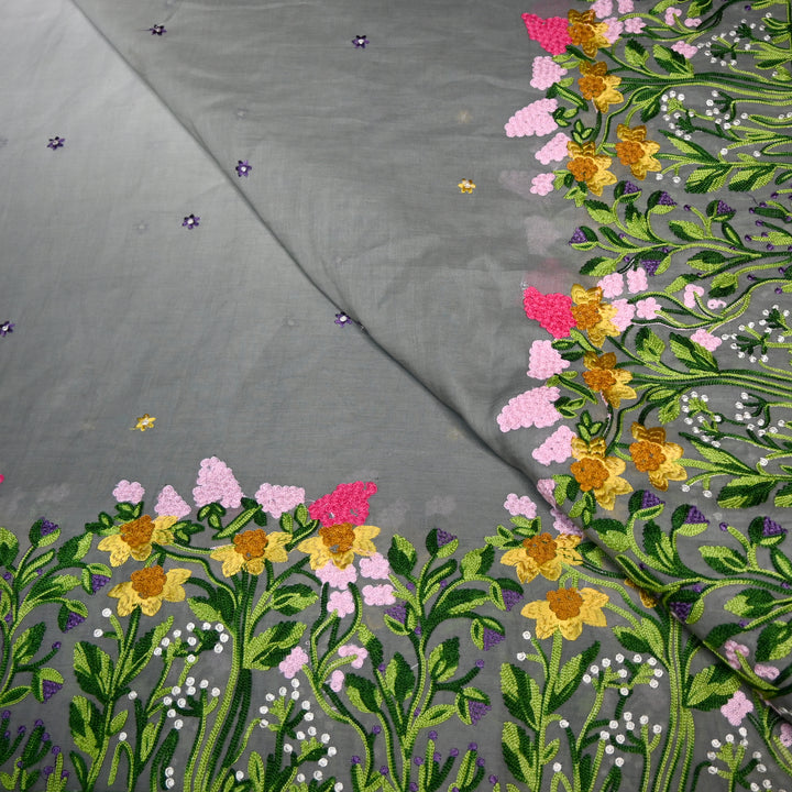 Kora Mal Shaded Thread Embroidery Fabric