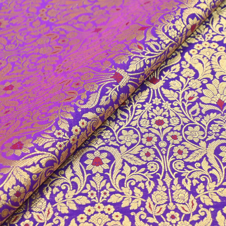 Premium Paudi Brocade Mina Jaal Fabric | Designer Fabric | ZZ0230-18