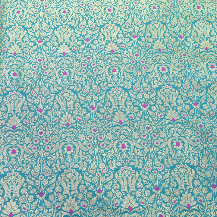 Premium Paudi Brocade Mina Jaal Fabric | Designer Fabric | ZZ0230-19