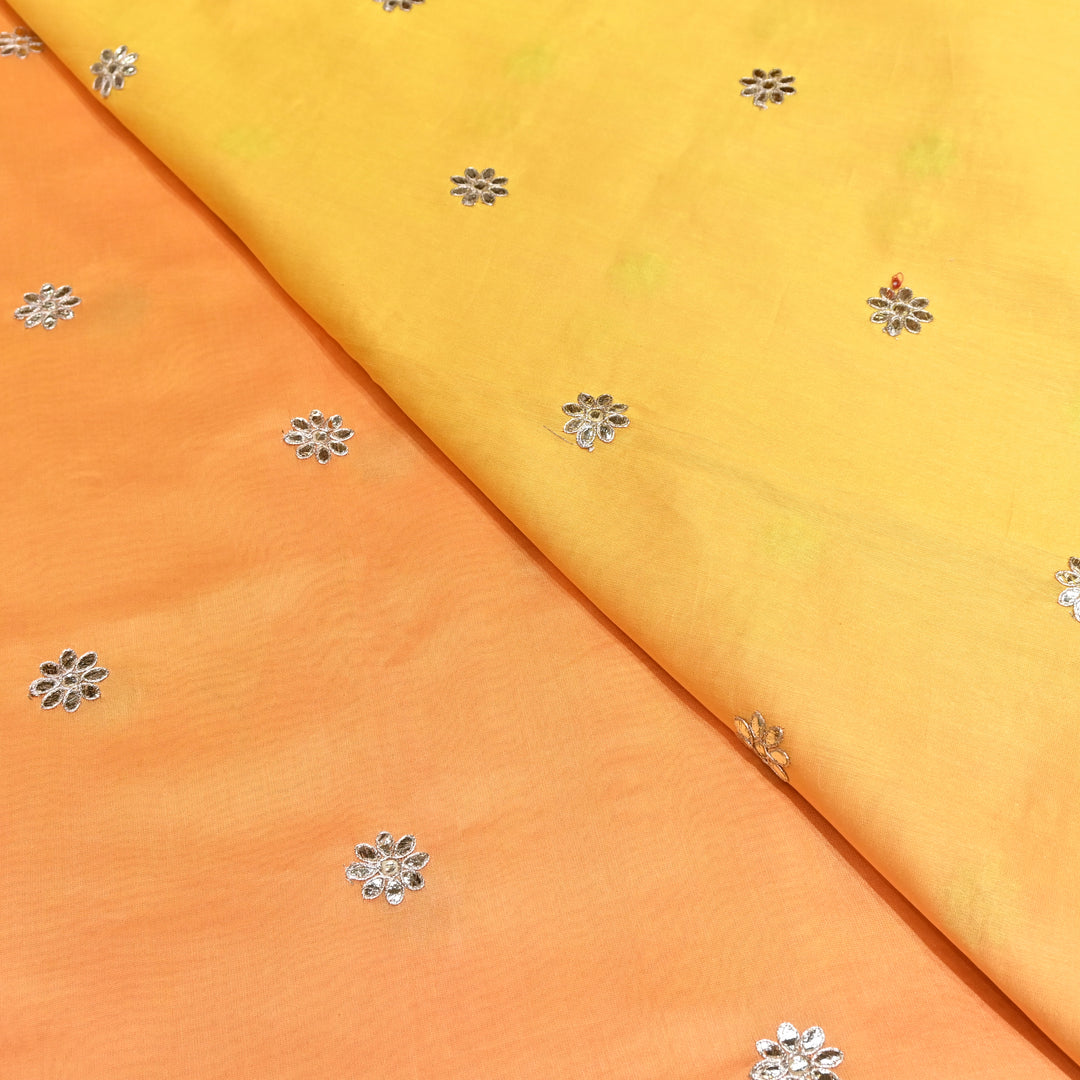 Silk Chanderi Zari Foil Embroidery Fabric – Premium Designer Ethnic Fabric 200154-2