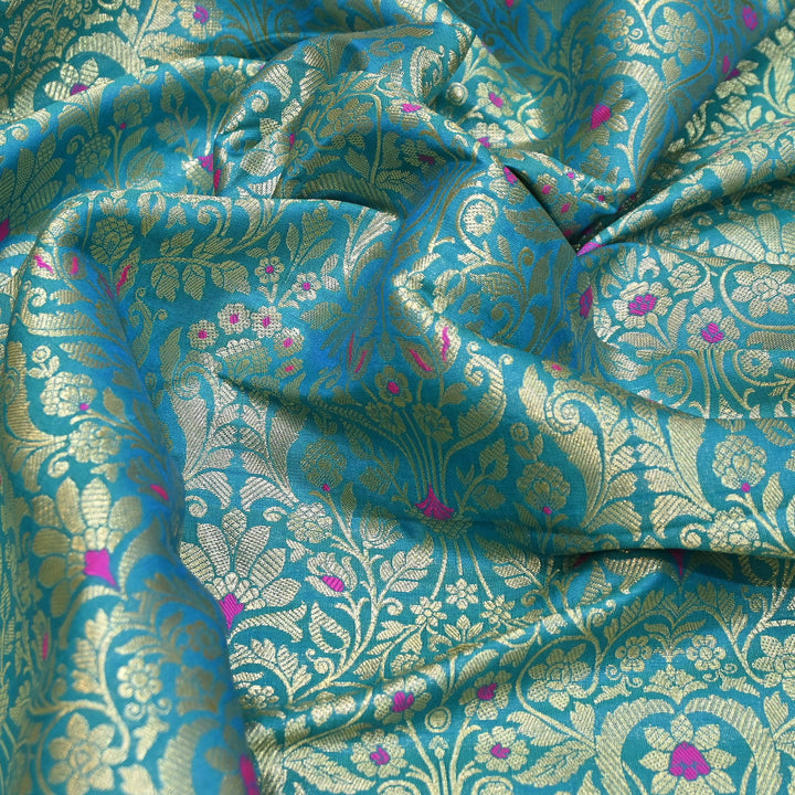 Premium Paudi Brocade Mina Jaal Fabric | Designer Fabric | ZZ0230-19