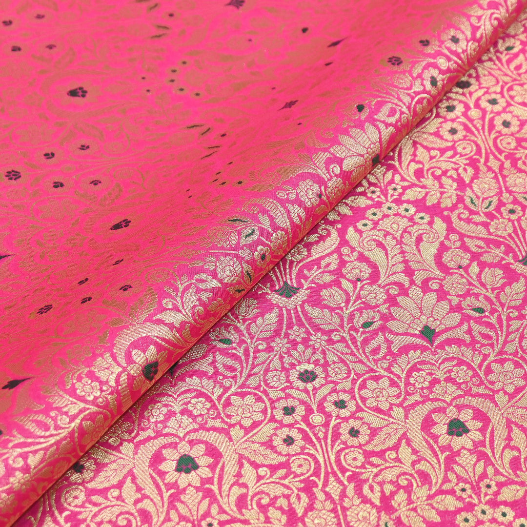 Premium Paudi Brocade Mina Jaal Fabric | Designer Fabric | ZZ0230-20