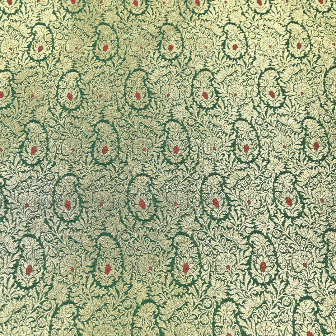 Premium Satin Mina Zari Brocade Fabric | Designer Fabric | ZZ1217-3