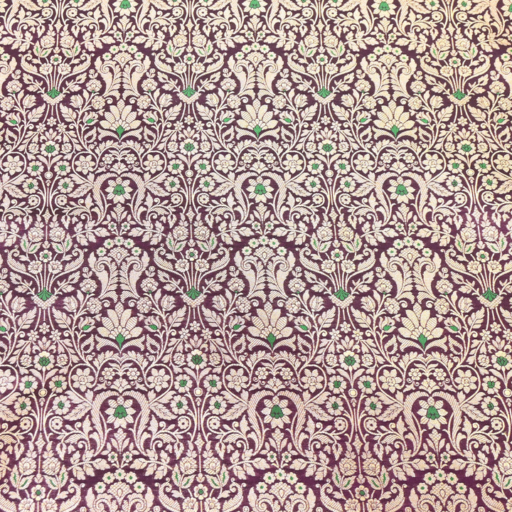 Premium Paudi Brocade Mina Jaal Fabric | Designer Fabric | ZZ0230-21