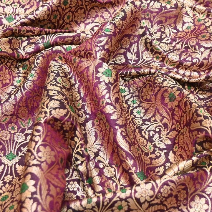 Premium Paudi Brocade Mina Jaal Fabric | Designer Fabric | ZZ0230-21