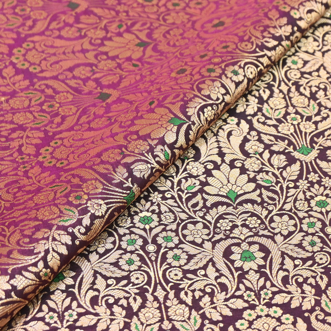 Premium Paudi Brocade Mina Jaal Fabric | Designer Fabric | ZZ0230-21