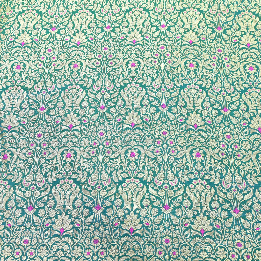 Premium Paudi Brocade Mina Jaal Fabric | Designer Fabric | ZZ0230-22