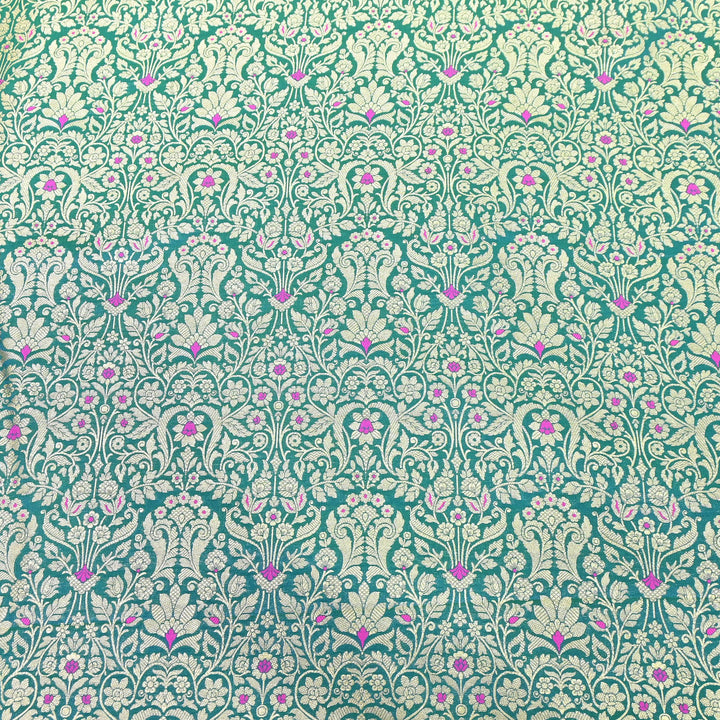 Premium Paudi Brocade Mina Jaal Fabric | Designer Fabric | ZZ0230-22
