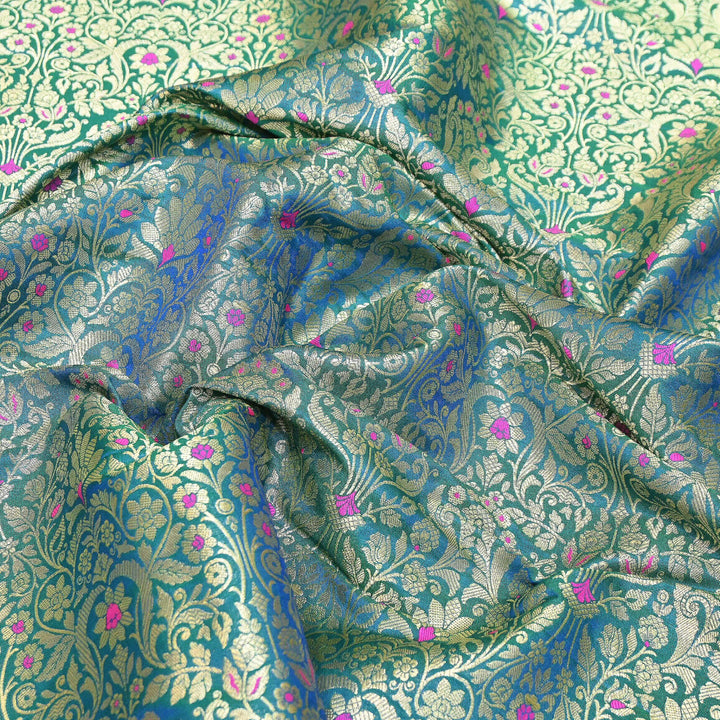 Premium Paudi Brocade Mina Jaal Fabric | Designer Fabric | ZZ0230-22