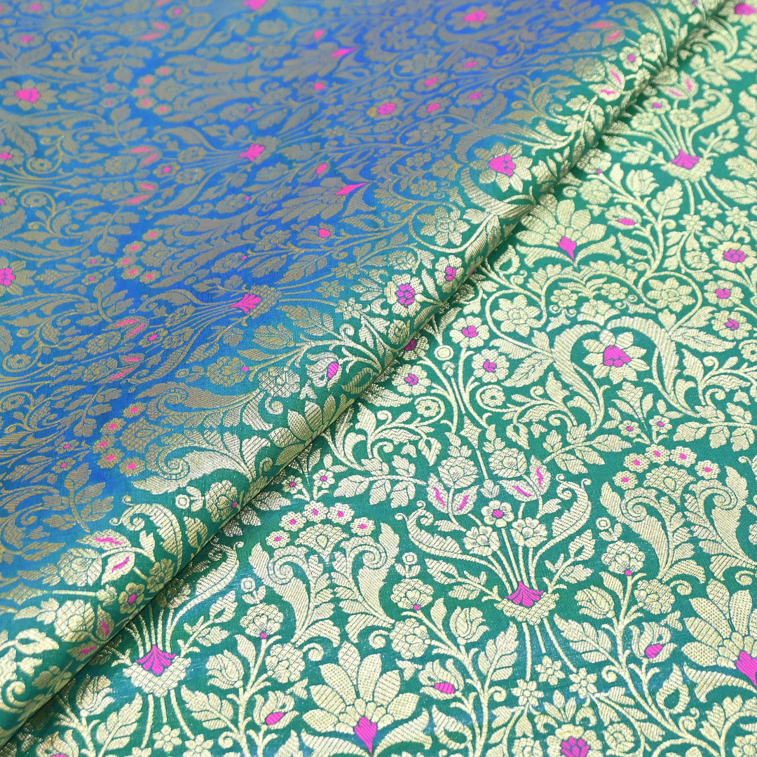 Premium Paudi Brocade Mina Jaal Fabric | Designer Fabric | ZZ0230-22