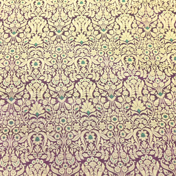 Premium Paudi Brocade Mina Jaal Fabric | Designer Fabric | ZZ0230-23