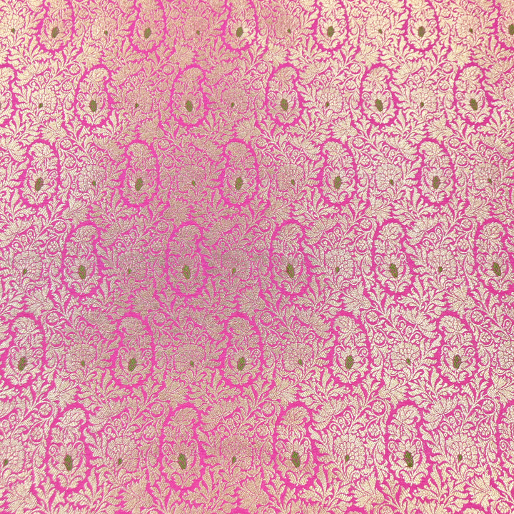 Premium Satin Mina Zari Brocade Fabric | Designer Fabric | ZZ1217-6