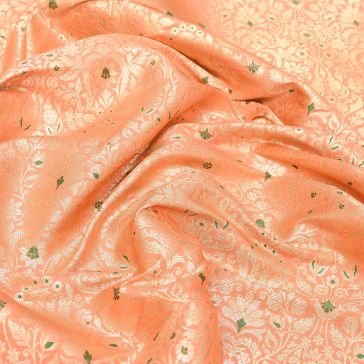 Premium Paudi Brocade Mina Jaal Fabric | Designer Fabric | ZZ0230-24