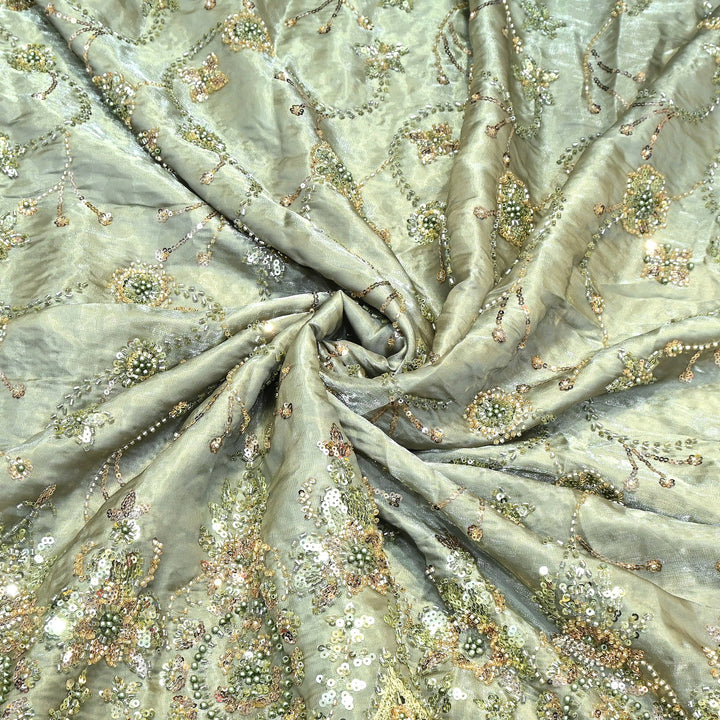 Imported Handwork Embroidery Fabric 60" | Designer Fabrics | AF6819-02