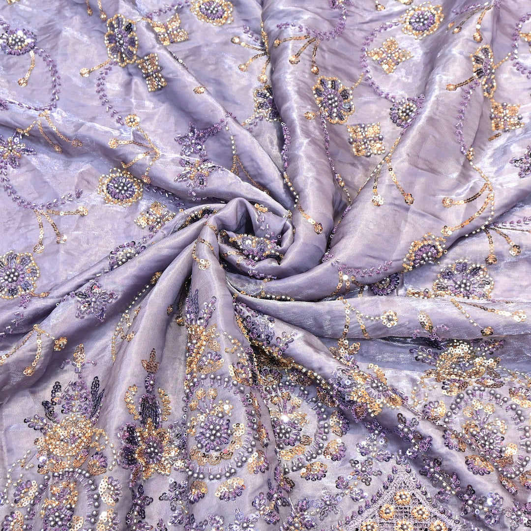Imported Handwork Embroidery Fabric 60" | Designer Fabrics | AF6819-03