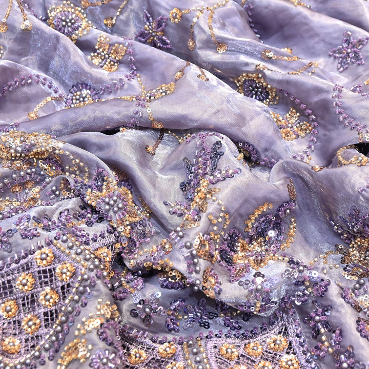 Imported Handwork Embroidery Fabric 60" | Designer Fabrics | AF6819-03