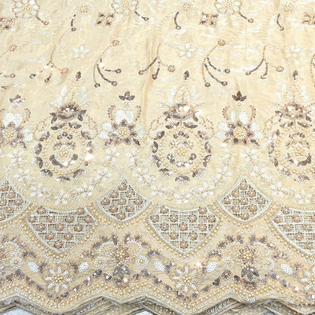 Imported Handwork Embroidery Fabric 60" | Designer Fabrics | AF6819-04