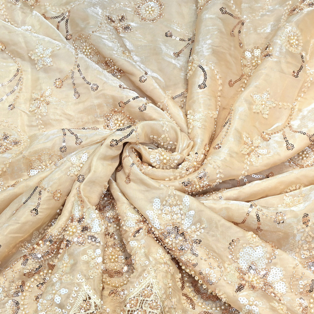 Imported Handwork Embroidery Fabric 60" | Designer Fabrics | AF6819-04