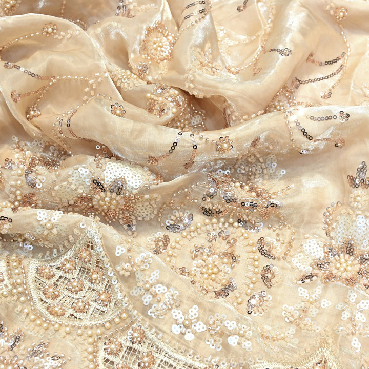 Imported Handwork Embroidery Fabric 60" | Designer Fabrics | AF6819-04