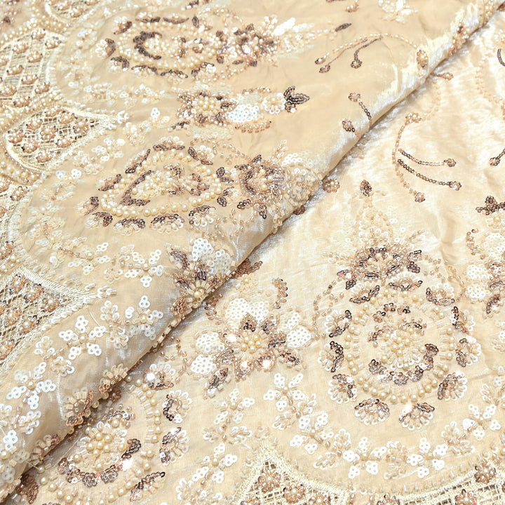 Imported Handwork Embroidery Fabric 60" | Designer Fabrics | AF6819-04
